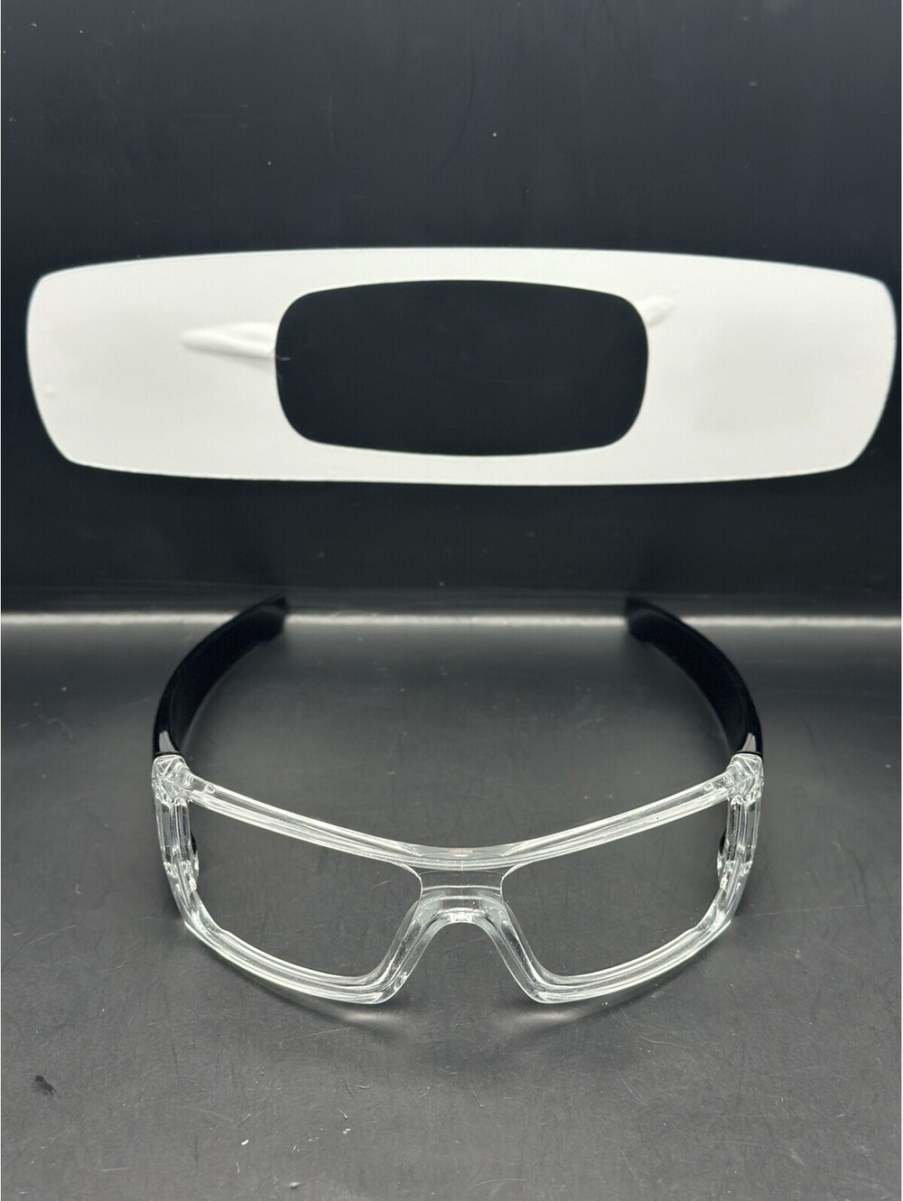 Oakley Batwolf Polished Clear/Black Ink Frame